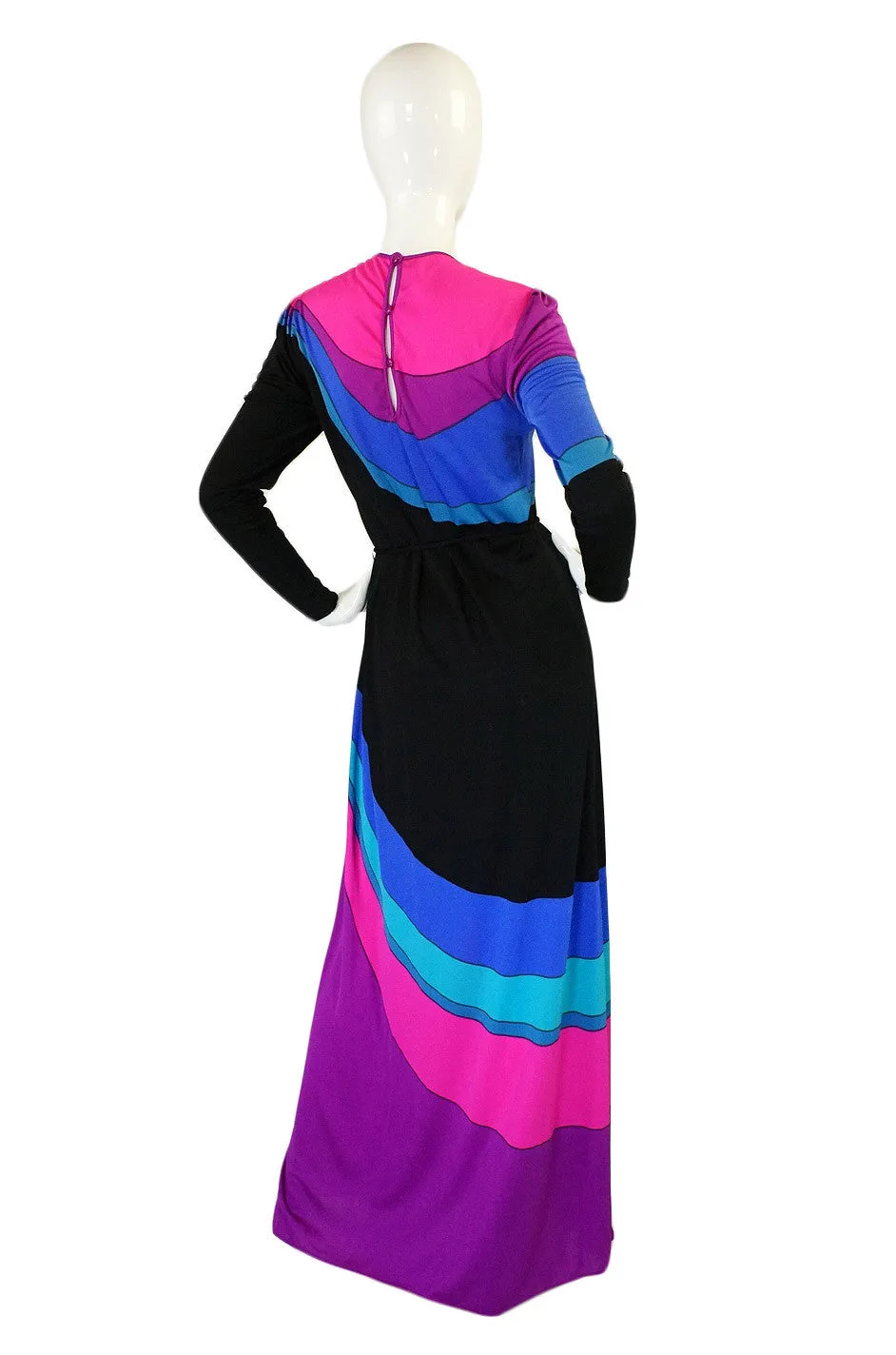 1960s Rare Louis Feraud Rainbow Dress