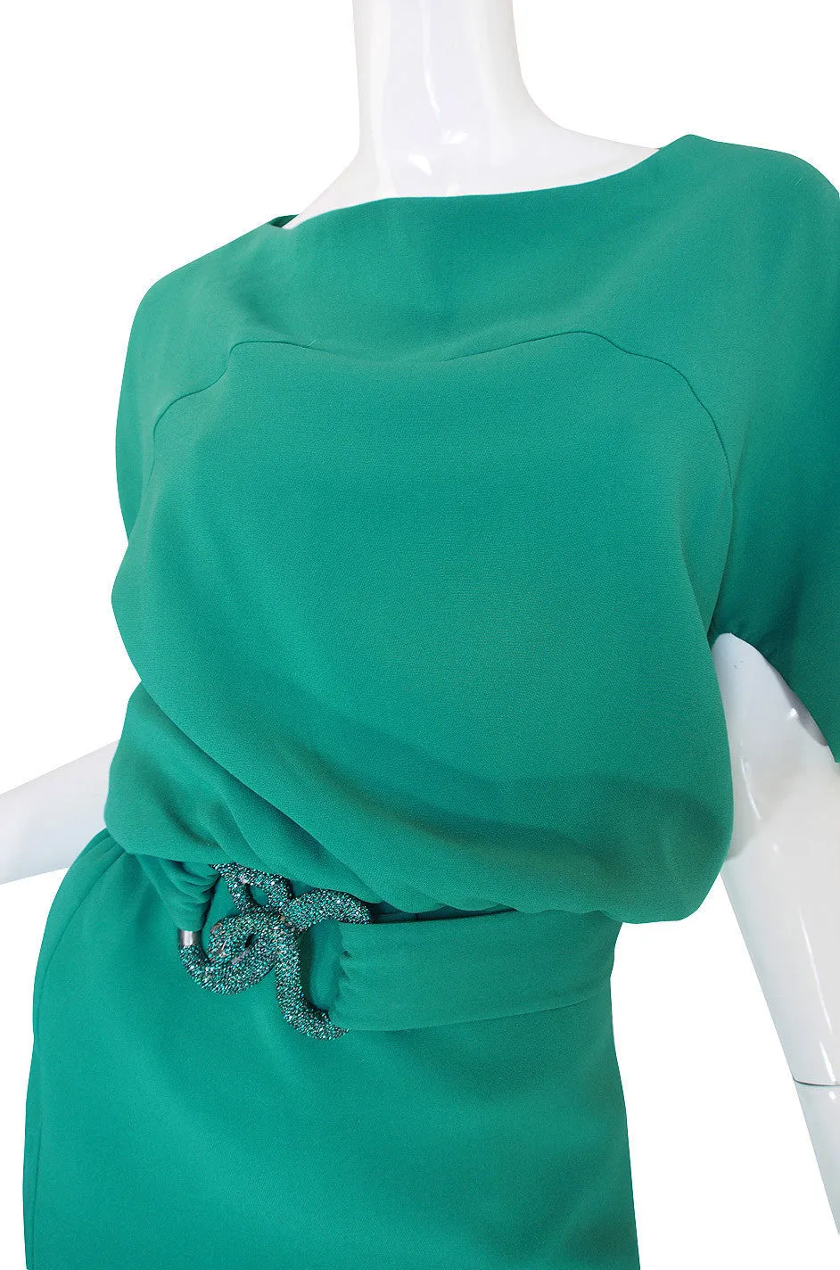 1980s Valentino With Bejeweled Snake Belt