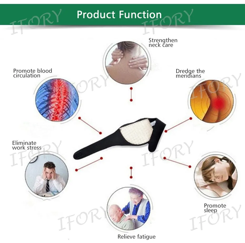 1Pcs Self-heating Neck Belt Protection Spontaneous Heating Body Massager