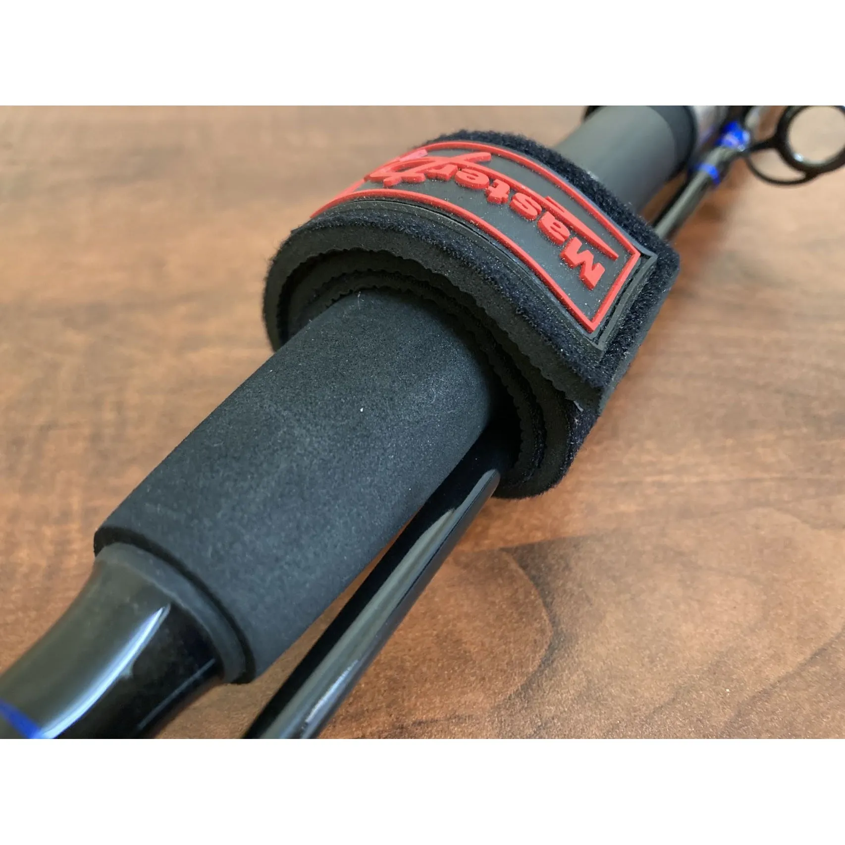 2 x Masterpro Rod Covers Protector Tie Wrapping Band Belt Black Fishing Tackle