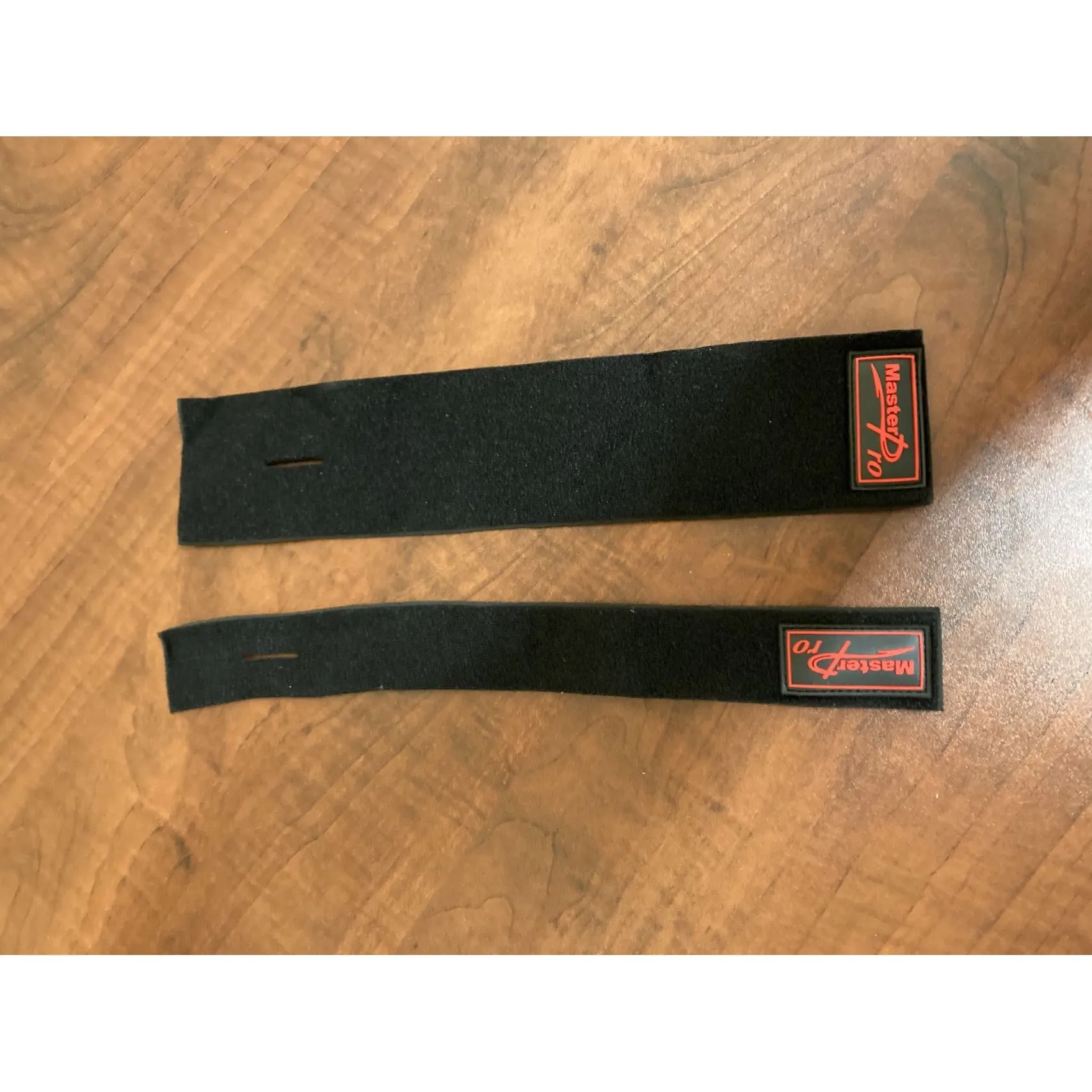 2 x Masterpro Rod Covers Protector Tie Wrapping Band Belt Black Fishing Tackle