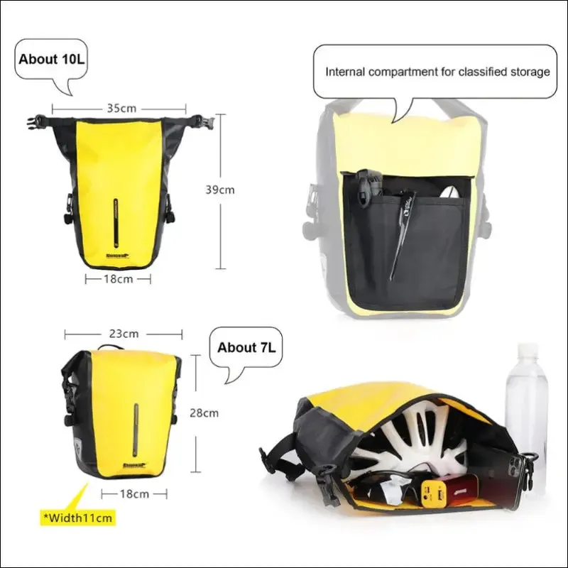 20l bike pannier bag backpack multifunctional bicycle bag cycling