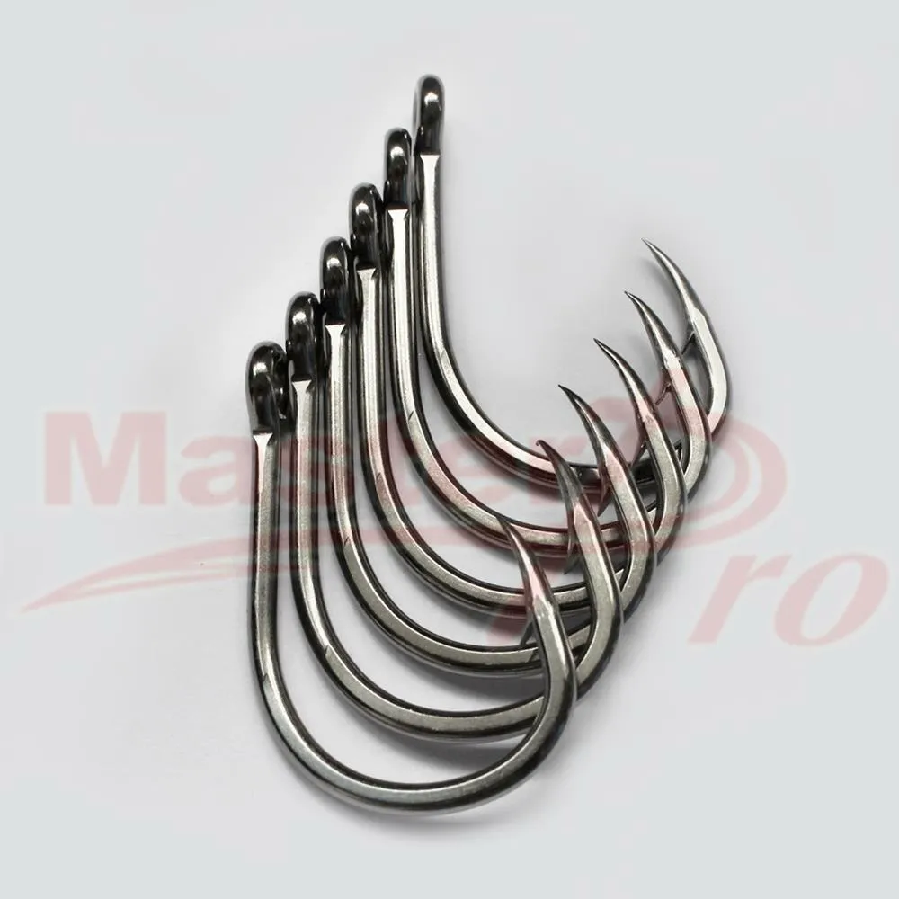 20Pcs Chemically Sharpened 4X Strong Live Bait Hooks Size 10/0 Fishing Tackle