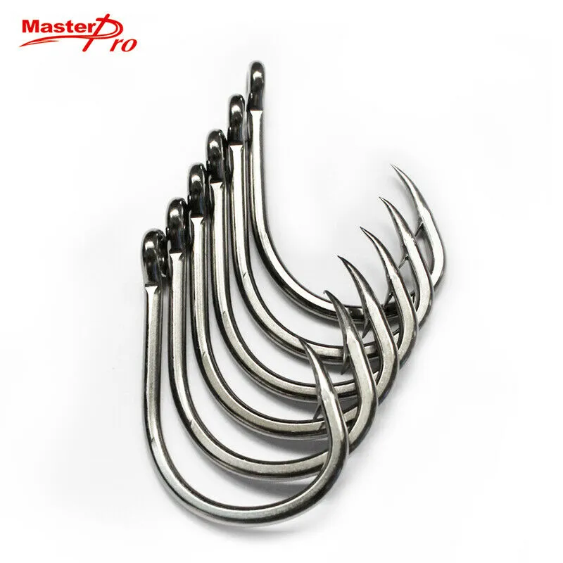 20Pcs Chemically Sharpened 4X Strong Live Bait Hooks Size 7/0 Fishing Tackle
