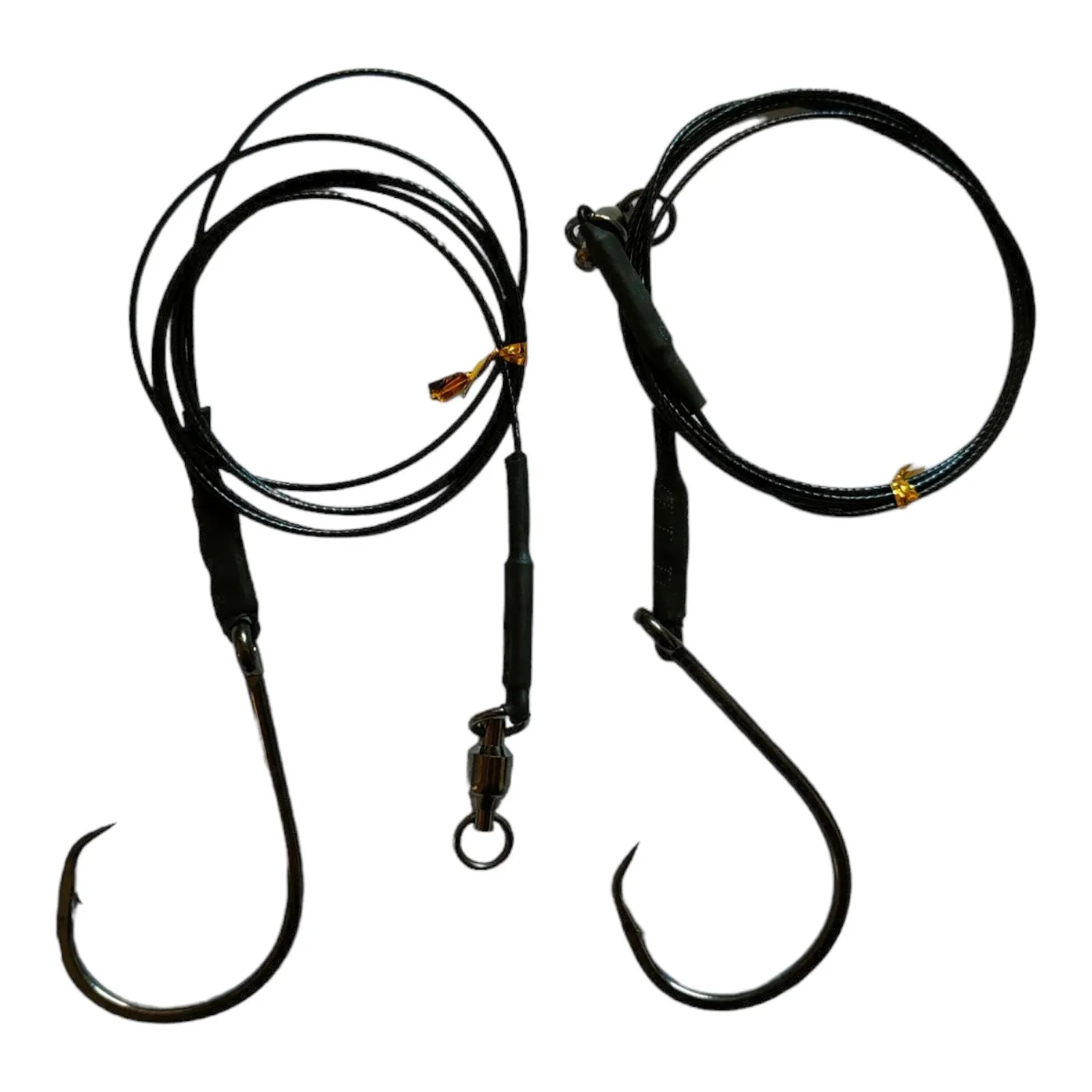 2pcs Double Strong Inline Octopus Circle 8/0  Shark Rig