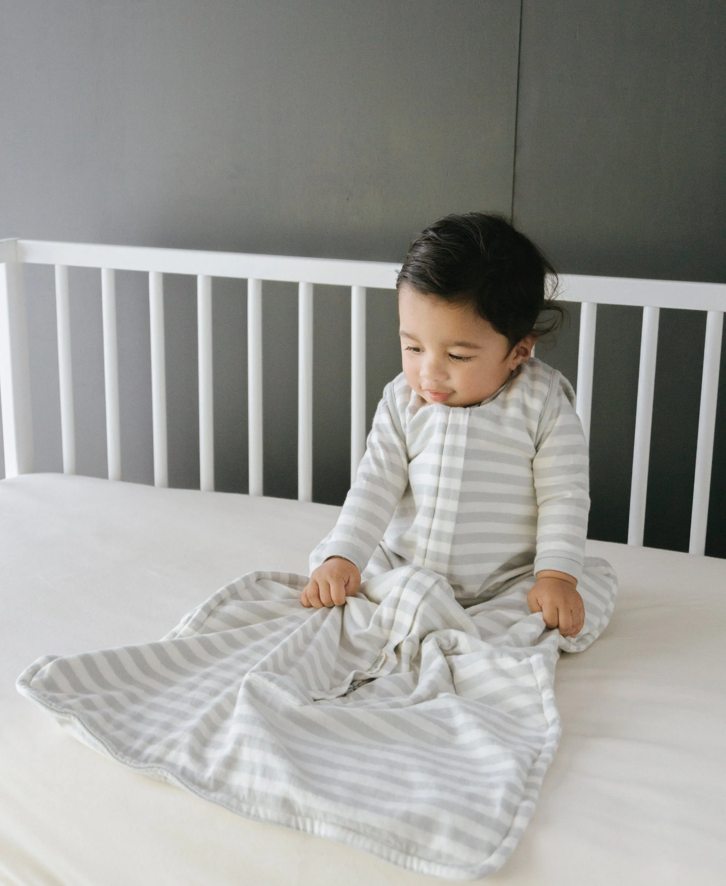 3 Seasons Front Zip Merino/Organic Cotton Sleeping Bag - Pebble