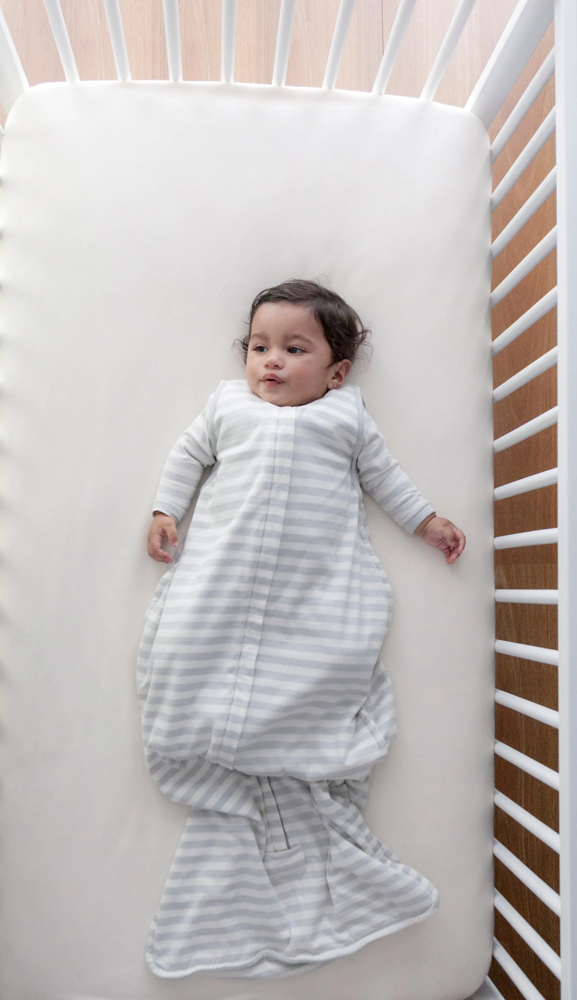 3 Seasons Front Zip Merino/Organic Cotton Sleeping Bag - Pebble