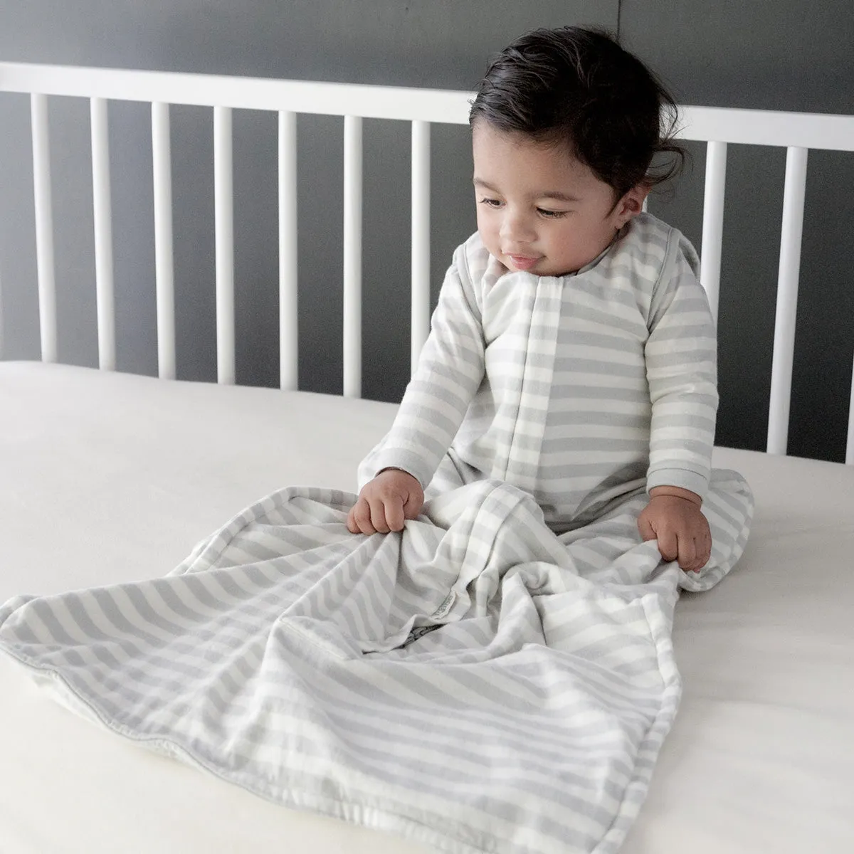 3 Seasons Front Zip Merino/Organic Cotton Sleeping Bag - Pebble