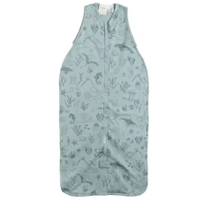 3 Seasons Front Zip Merino/Organic Cotton Sleeping Bag - Tide Seascape