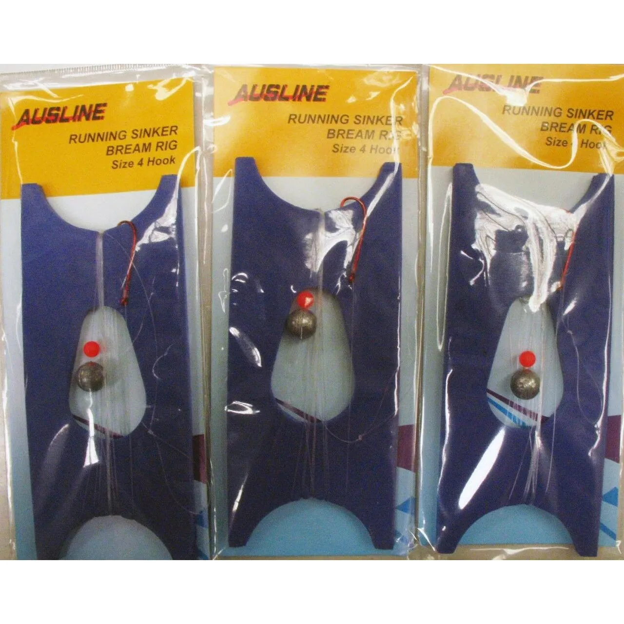 3x Custom Designed Running Sinker Bream Rig Fishing Tackle