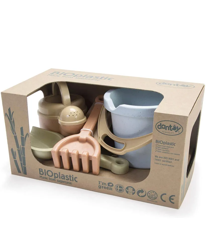 4 Piece 100% Recyclable BIOPlastic Sand & Water Play Set  | Outdoor Toys for Sand Pit | 2 years 