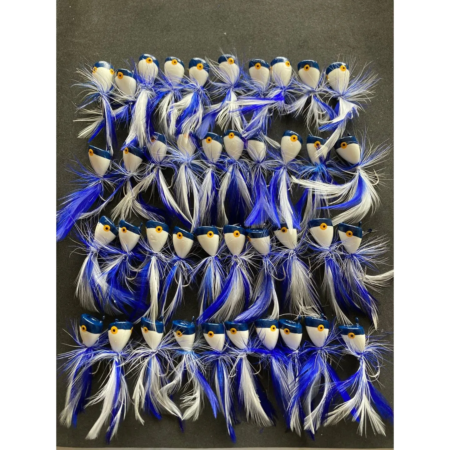 40/100pcs x Small New Generation Quality Surf Poppers Fishing Tackle BLUE