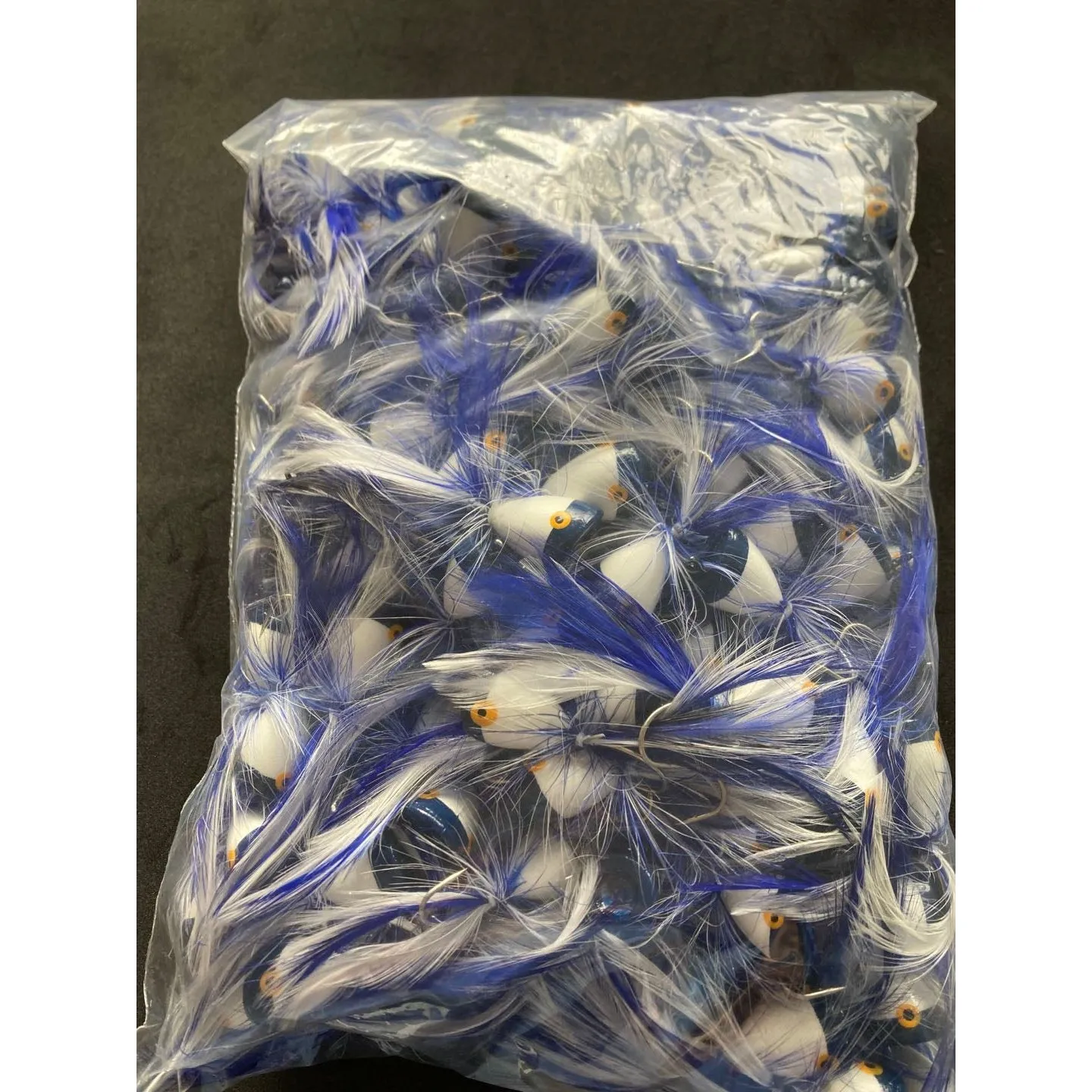40/100pcs x Small New Generation Quality Surf Poppers Fishing Tackle BLUE