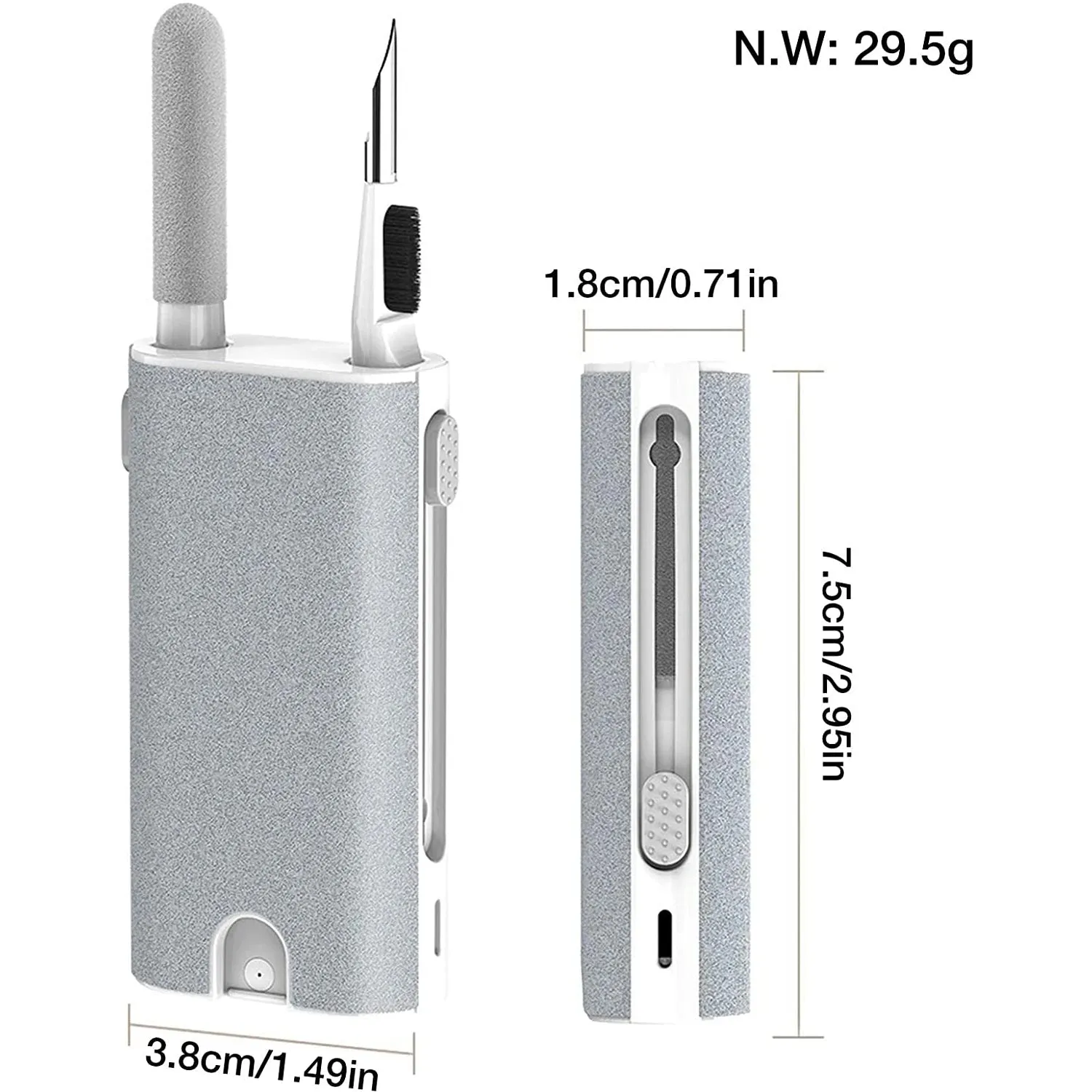 5-in-1 Earphone Cleaner Brush Kit - Cleaning Tools for Devices