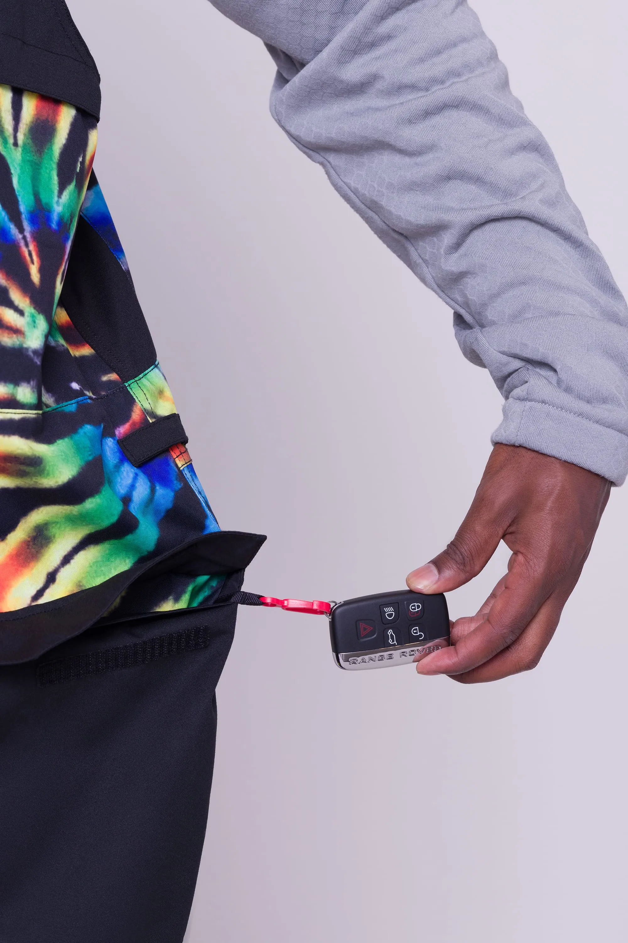 686 Frontier Bib Pants Mens Grateful Dead Black Tie Dye