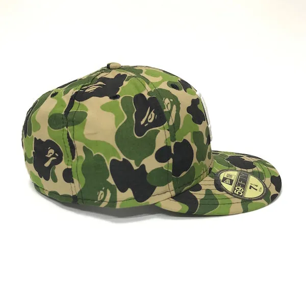 [7 1/4] A Bathing Ape Bape x New Era LA ABC Camo Cap Green