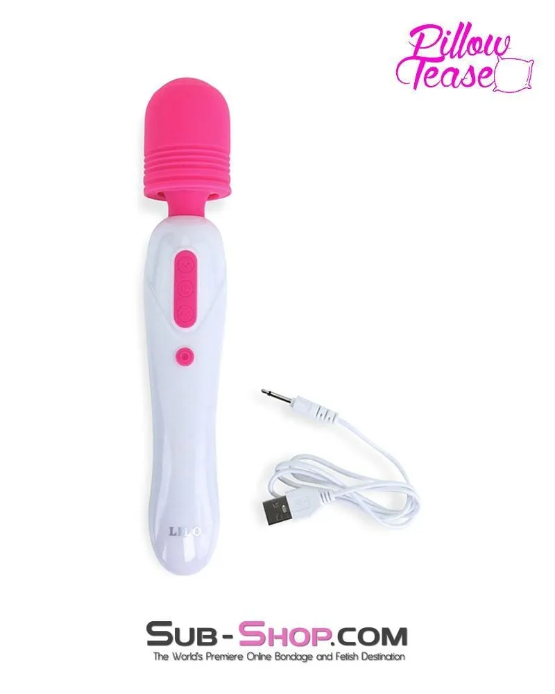 7163M      Dual Motor 10 Function USB Rechargeable Wand Vibrator - MEGA Deal
