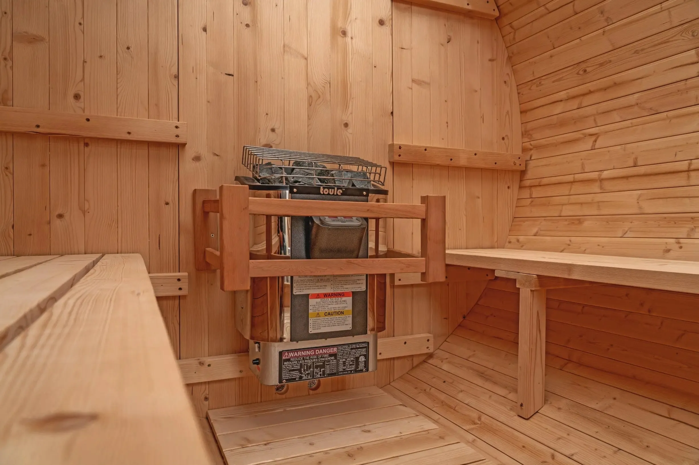 8 FT Classic Thermowood Barrel Sauna  - 6-8 Person