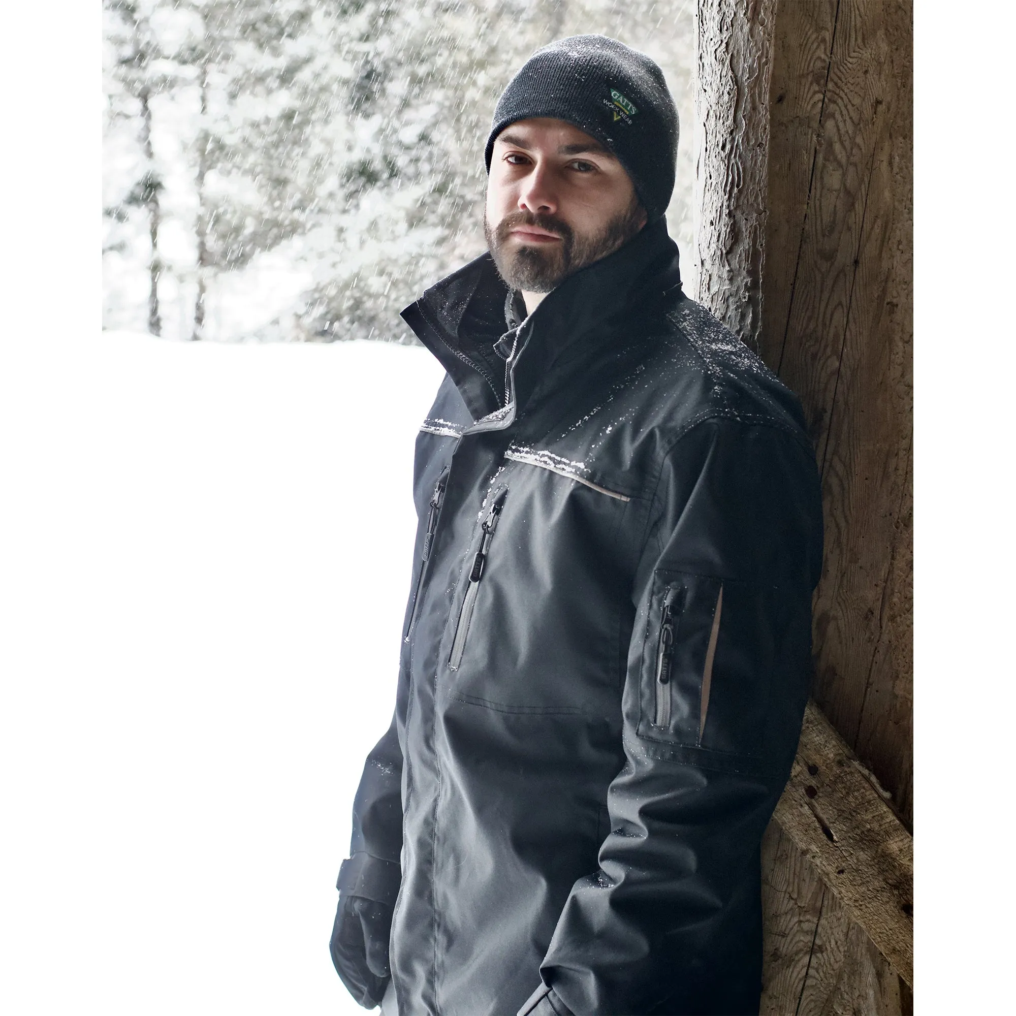 830 - Manteau 4 en 1, avec doublure amovible et réversible résistant à l'eau ||830 - 4 in 1 Jacket, with reversible removable liner water resistant
