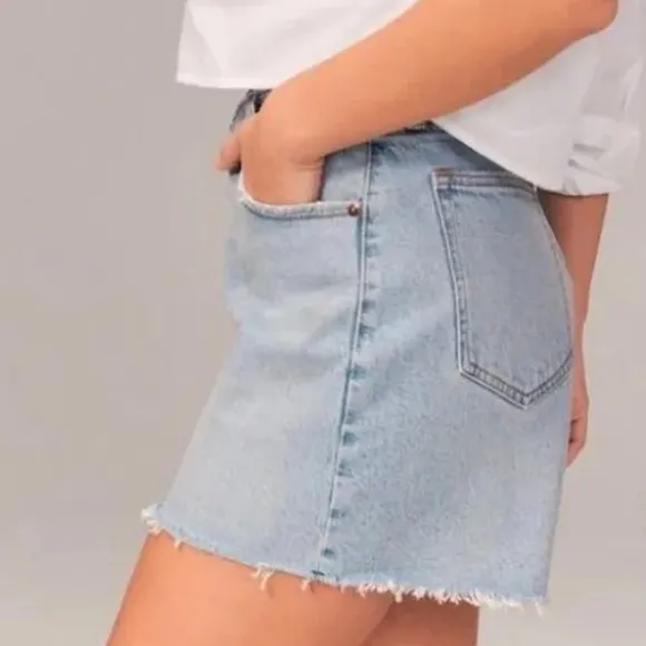 ABERCROMBIE &amp; FITCH The Dad Short High Rise Sz 27/4