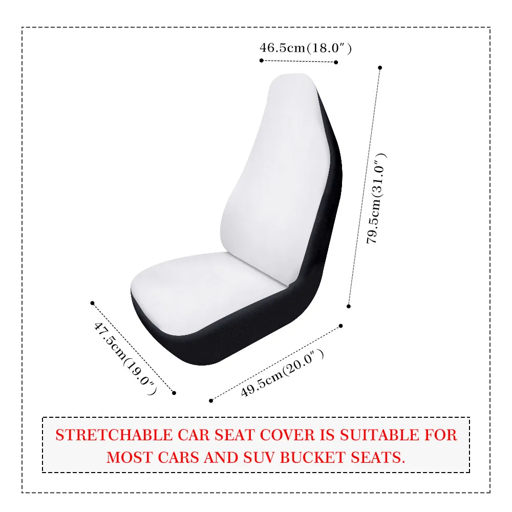 Alice in Wonderland Dark and Whimsical Front Car Seat Covers