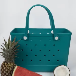 Aloha Vegan Tote Bag | Large | Teal