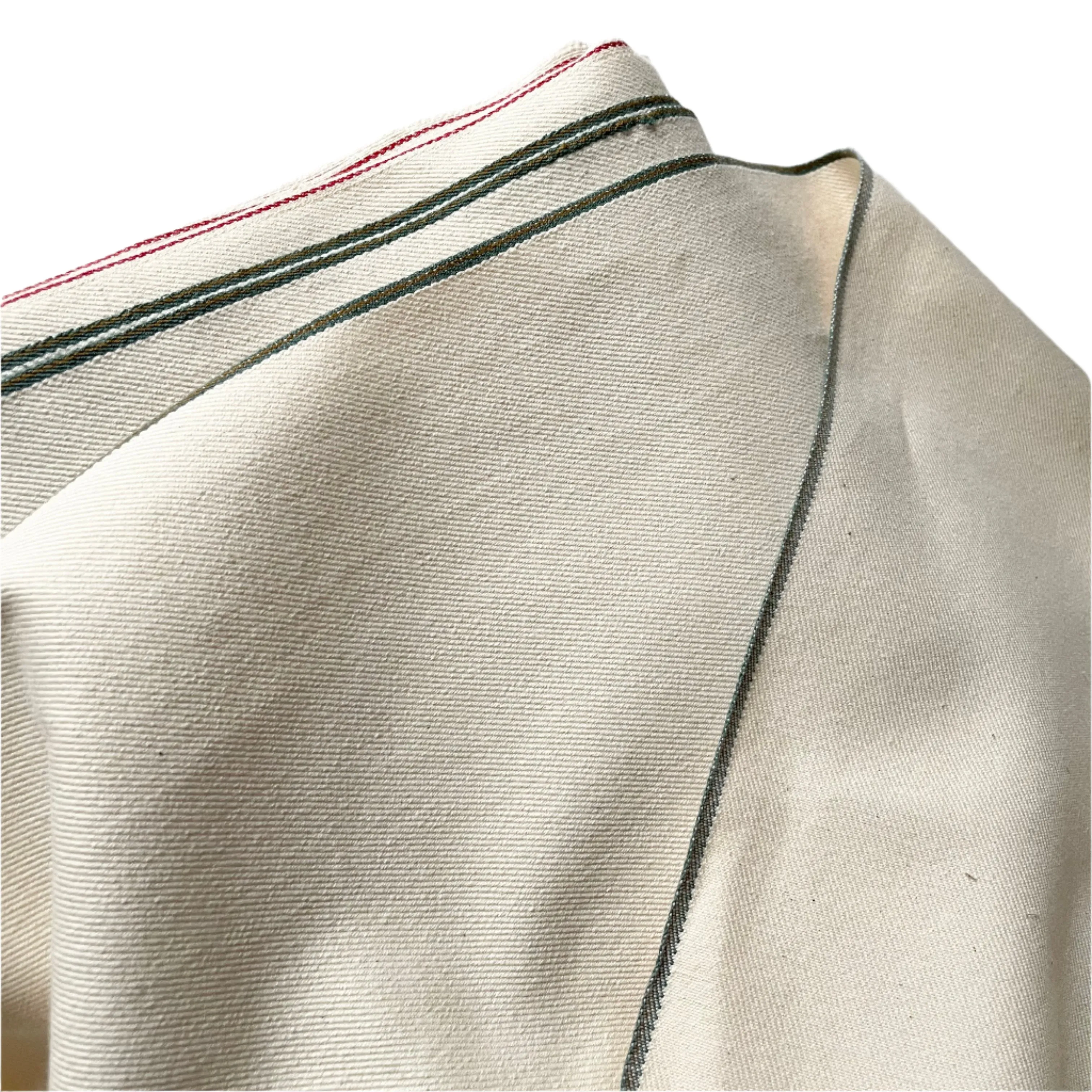 American-Made Organic Selvedge Denim - Ecru