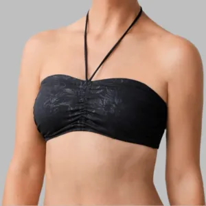 Amoena Manhattan Non Wired Pocketed Mastectomy Bikini Top - Black 71422