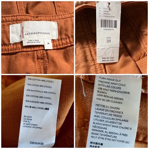 Anthropologie Wilder Rope Belt Utility Shorts NWT New 28