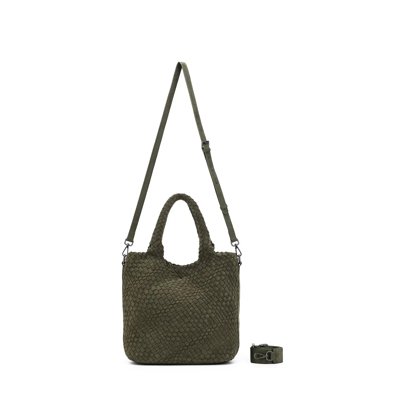 Arielle 2 Piece Suede Top Handle Bag