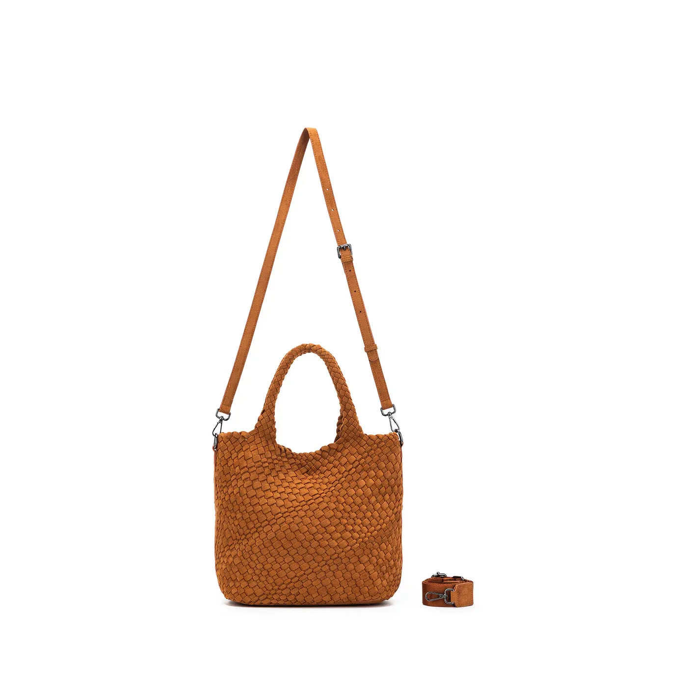 Arielle 2 Piece Suede Top Handle Bag