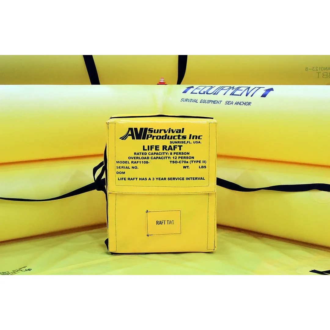 AVI Survival Life Raft, 4-8 Person FAA TSO-C70a – Type II