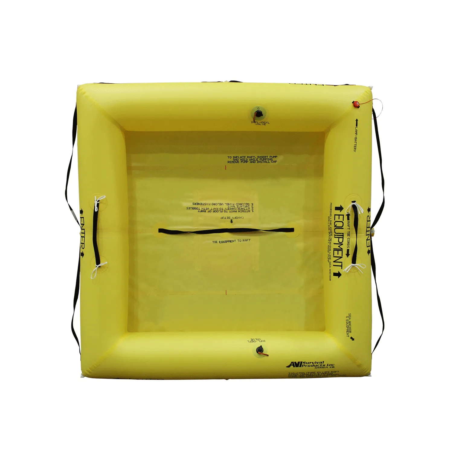 AVI Survival Life Raft, 4-8 Person FAA TSO-C70a – Type II