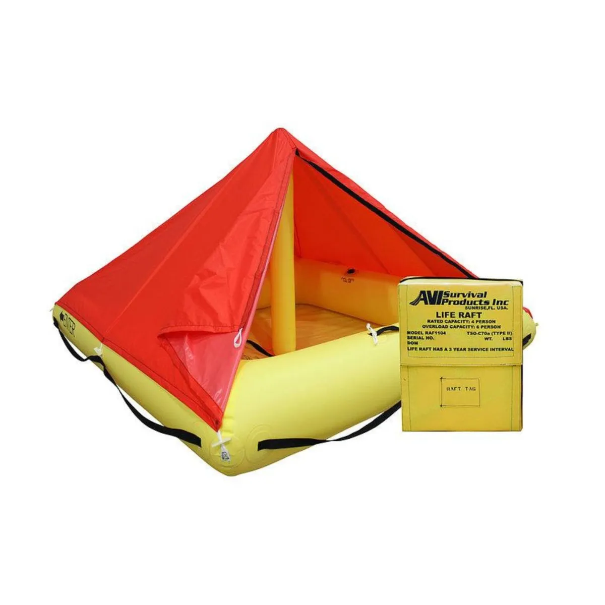 AVI Survival Life Raft, 4-8 Person FAA TSO-C70a – Type II
