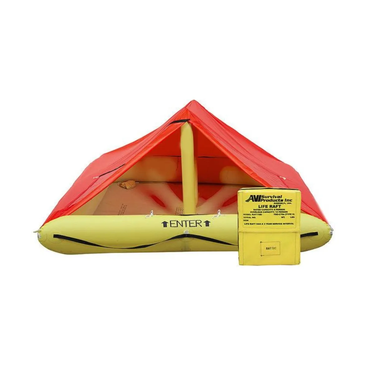 AVI Survival Life Raft, 4-8 Person FAA TSO-C70a – Type II