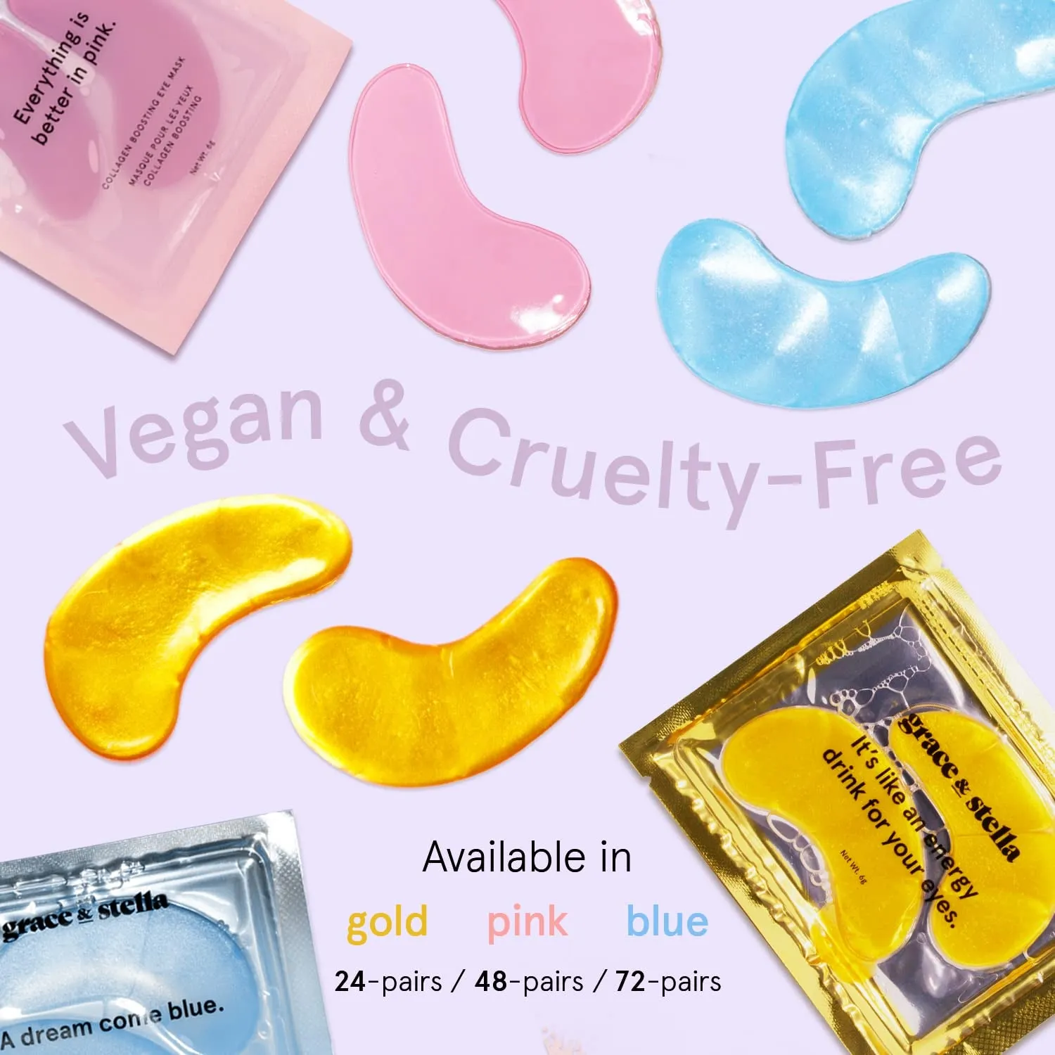 Award Winning under Eye Mask - Reduce Dark Circles, Puffy Eyes, Undereye Bags, Wrinkles - Gel under Eye Patches - Gifts for Mom - Vegan Cruelty-Free Self Care (Pink, 6 Pairs)