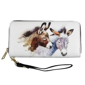 AWST Int'l Pair of Donkeys Clutch Wallet