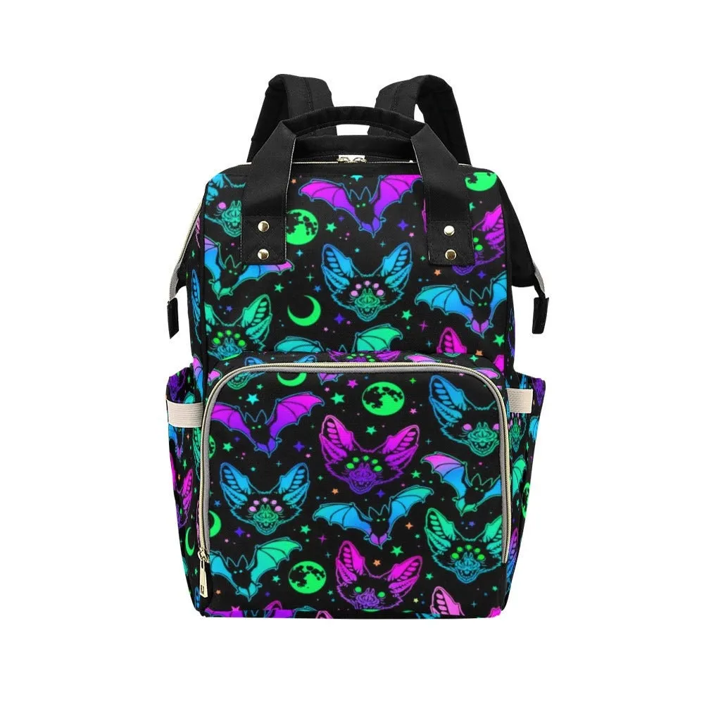 Baby Bat Diaper Nappy Bag Pastel Goth Baby Bag Goth Backpack Goth Purse Goth Baby Stuff Gothic Baby Stuff Horror Spooky Nursery Skull Baby
