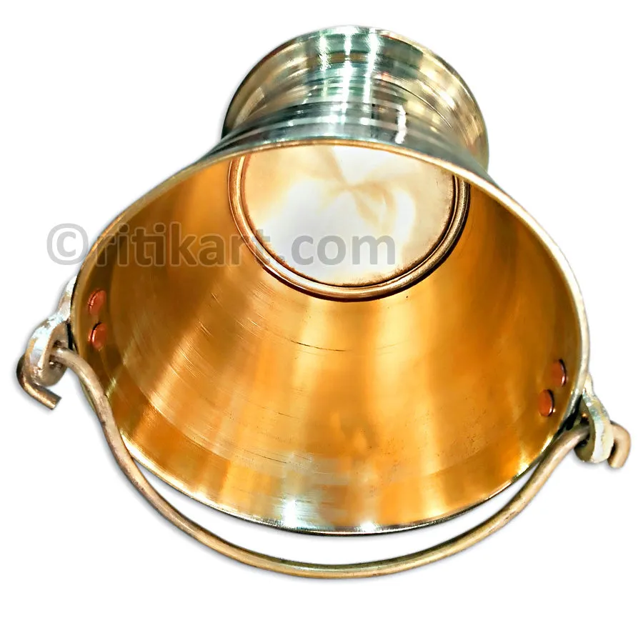 Balakati Pure Brass Puja Balti/Bucket(5 Litres)