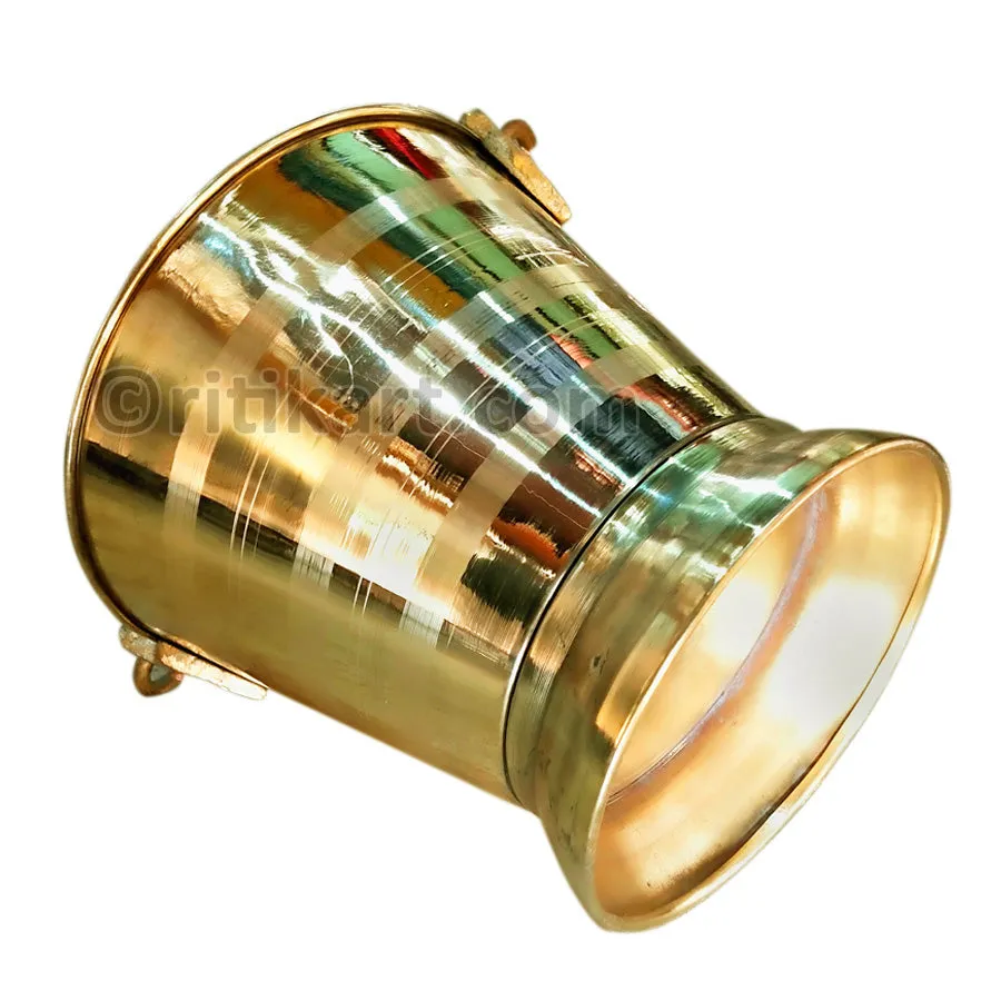 Balakati Pure Brass Puja Balti/Bucket(5 Litres)