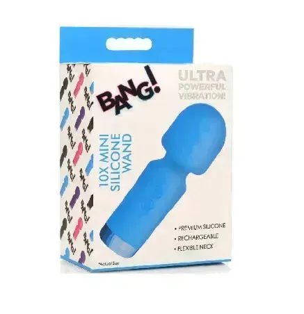 BANG! 10X Mini Silicone Wand - Blue