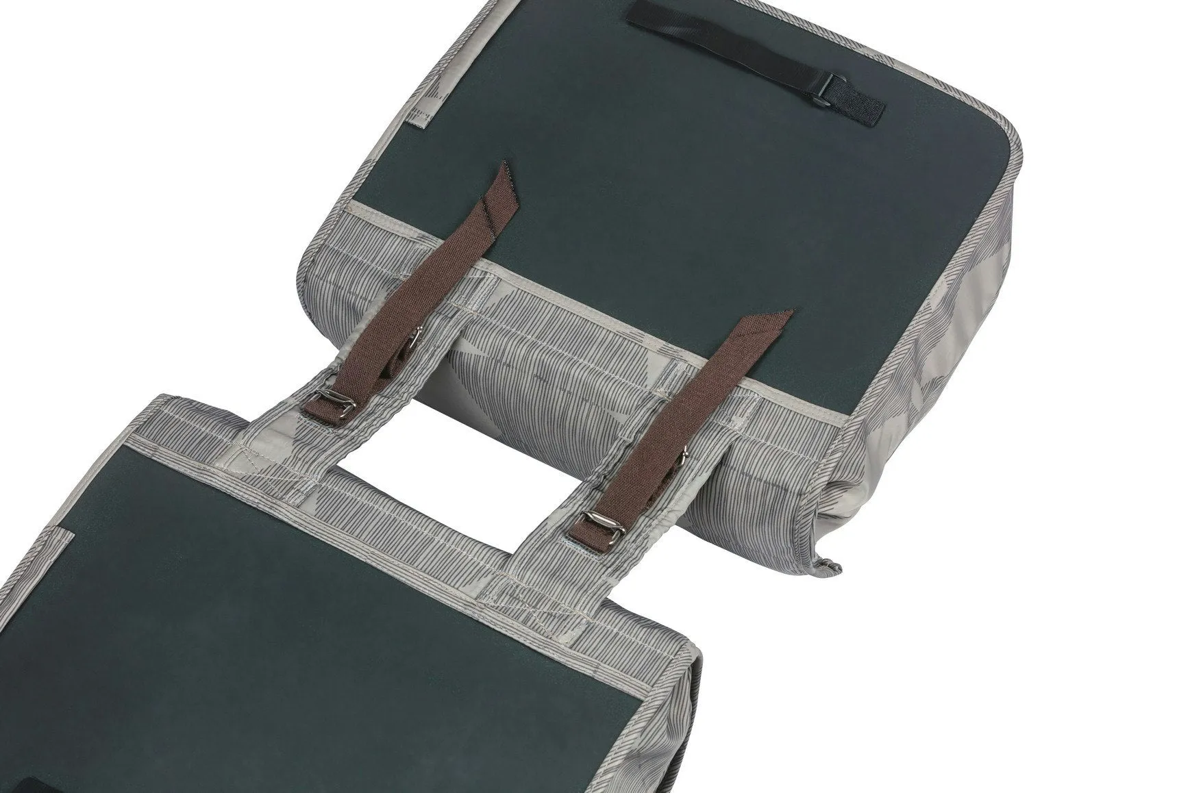 Basil Elegance Double Pannier Bag 40-49L Chateau Taupe