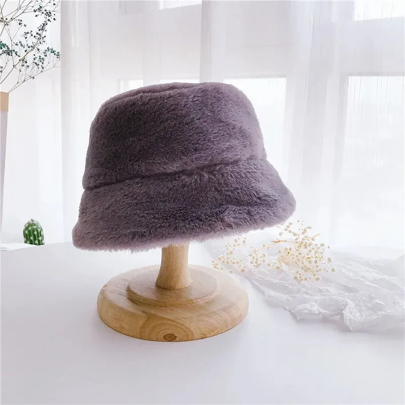Bear Plush Bucket Hat