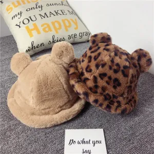Bear Plush Bucket Hat