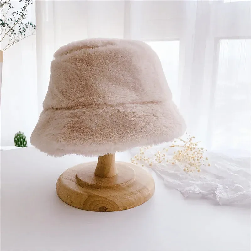 Bear Plush Bucket Hat