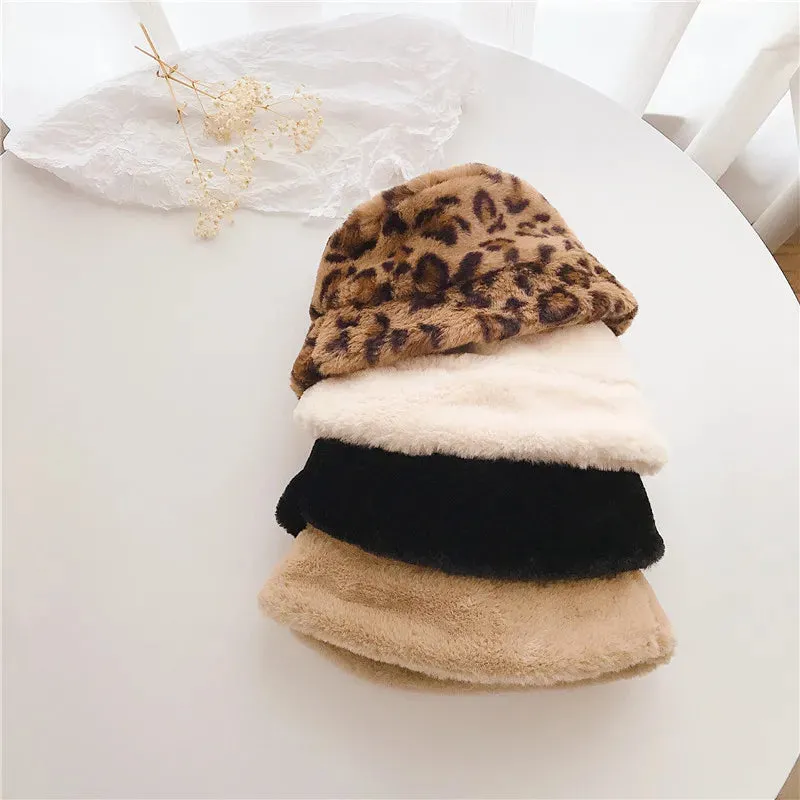Bear Plush Bucket Hat