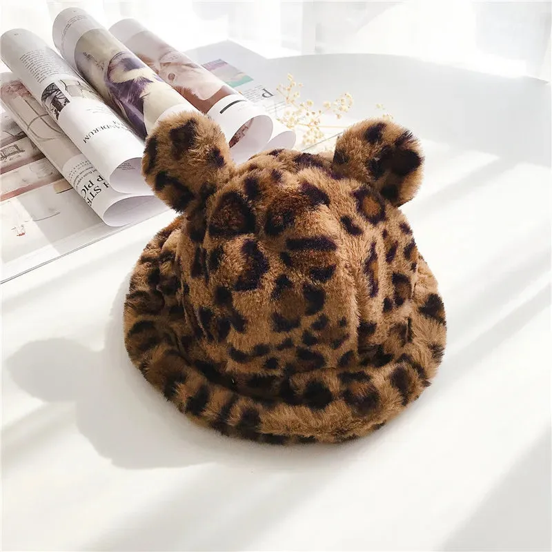 Bear Plush Bucket Hat