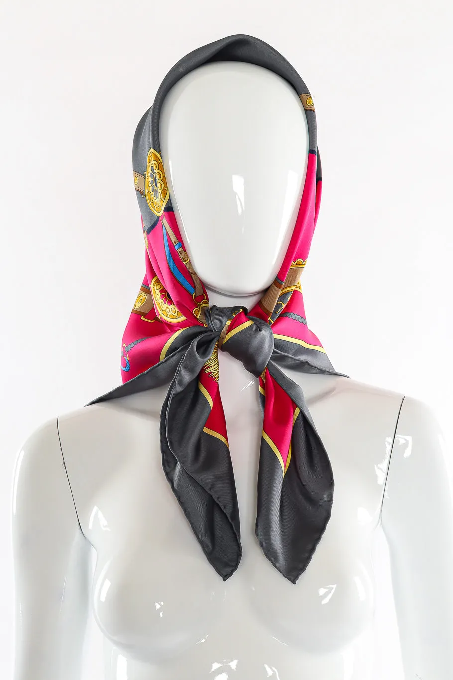 Belt and Tassel Print Scarf