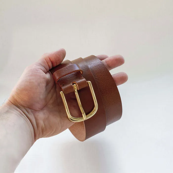 Belt «Koei» in light brown/gold von BADI Culture