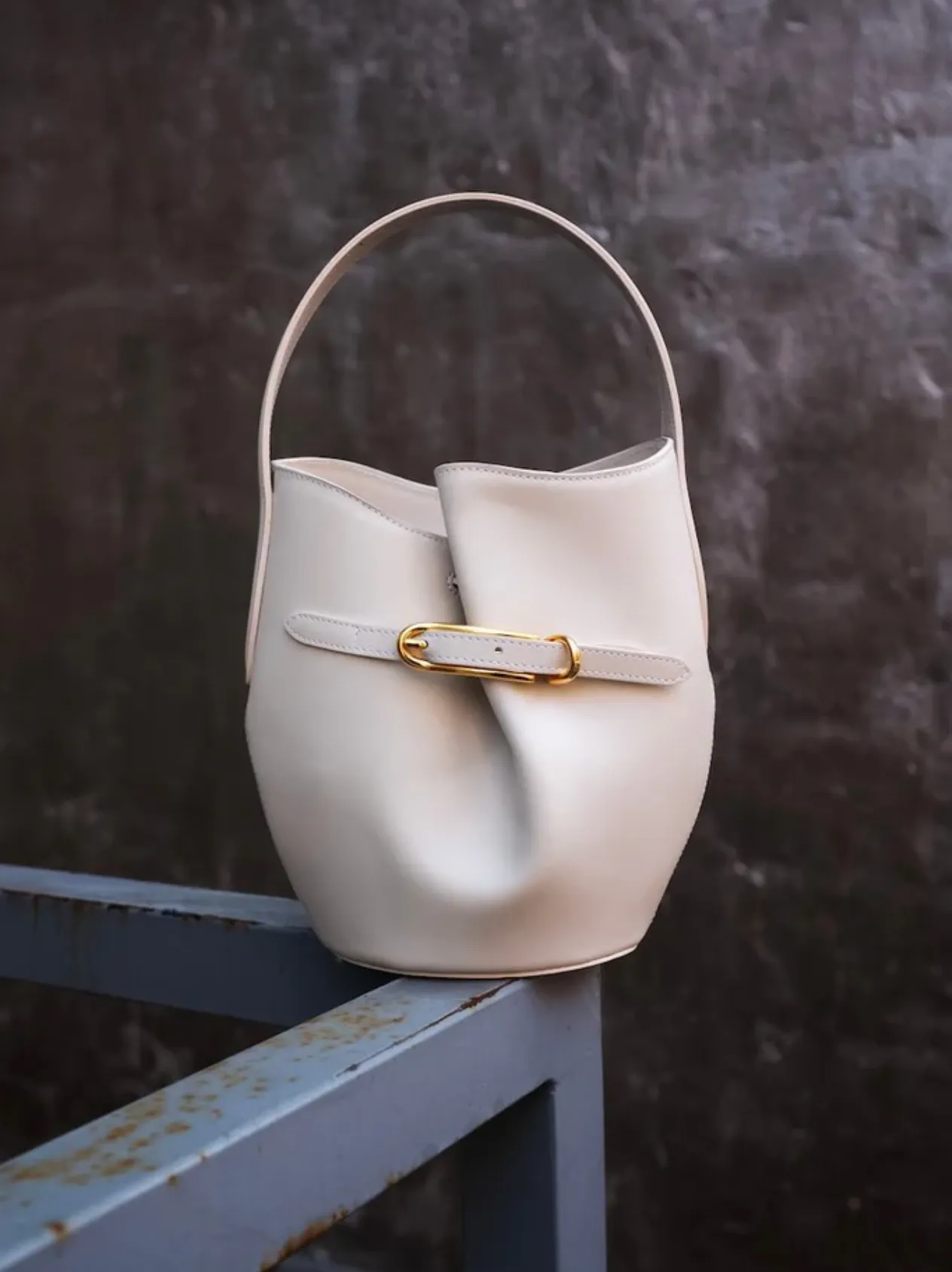 Belted Mini Bucket Bag